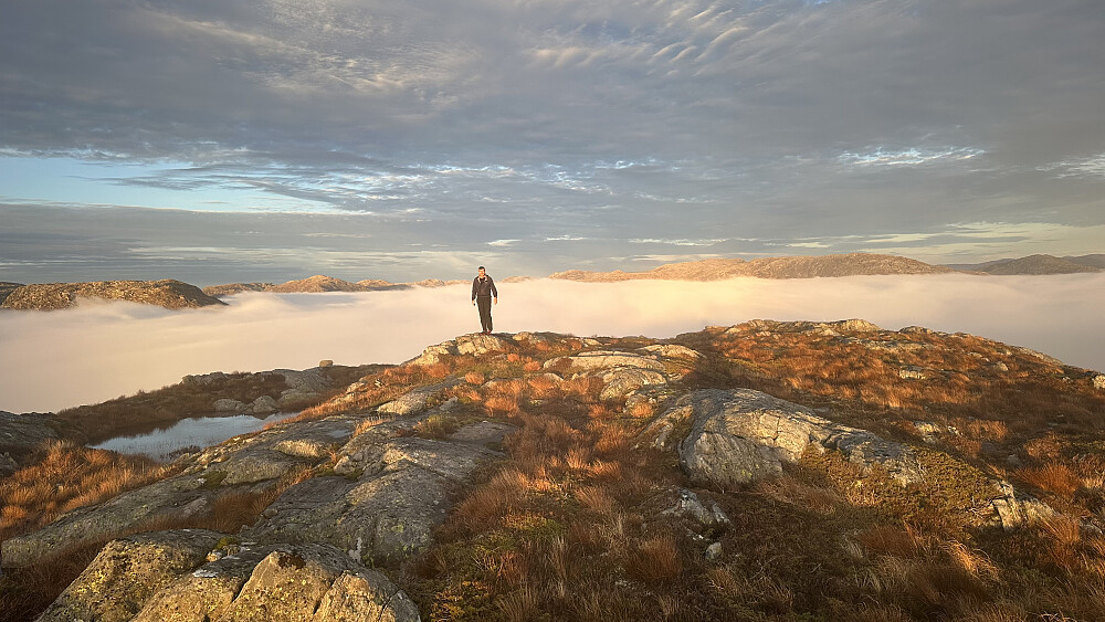 På toppen av Stussfjellet 686 moh