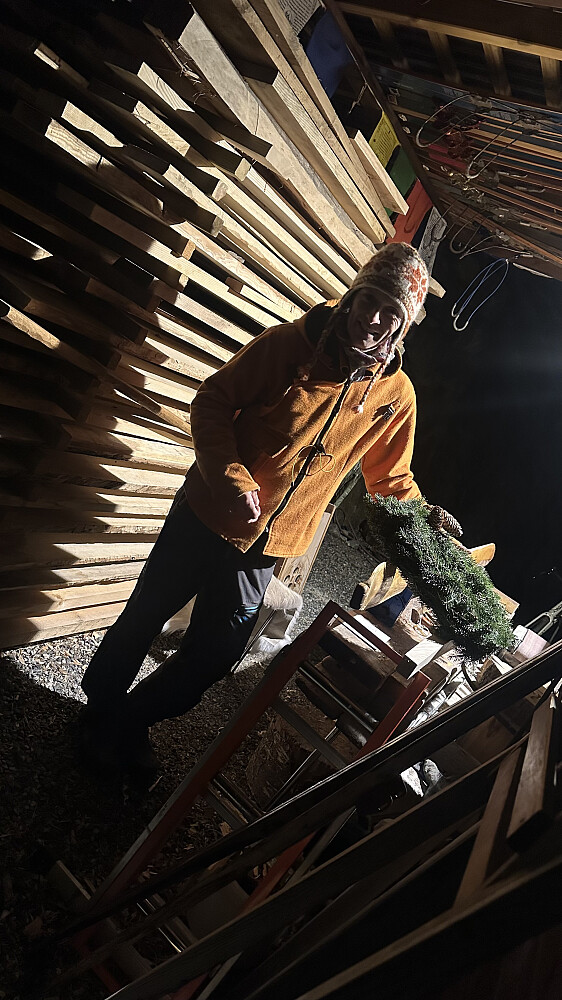 Innom Torje etter Laletur! Hente heimelaga ski ❤️