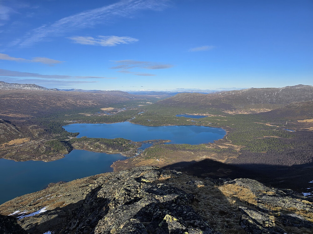 Svartberget mot Nedre Sjodalsvatn