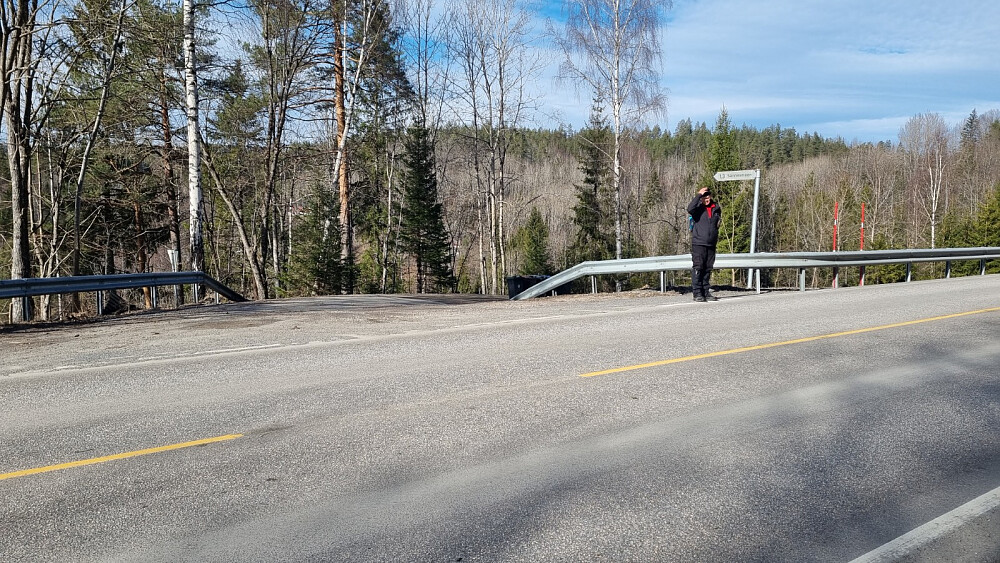 Her i dette krysset p-plassen kan en parkere