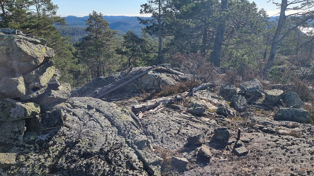 Utsikt fra hovedtoppen
