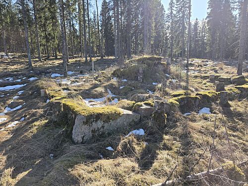 Ruin av finneplass, tilfeldigvis på ruta mot Rösberget