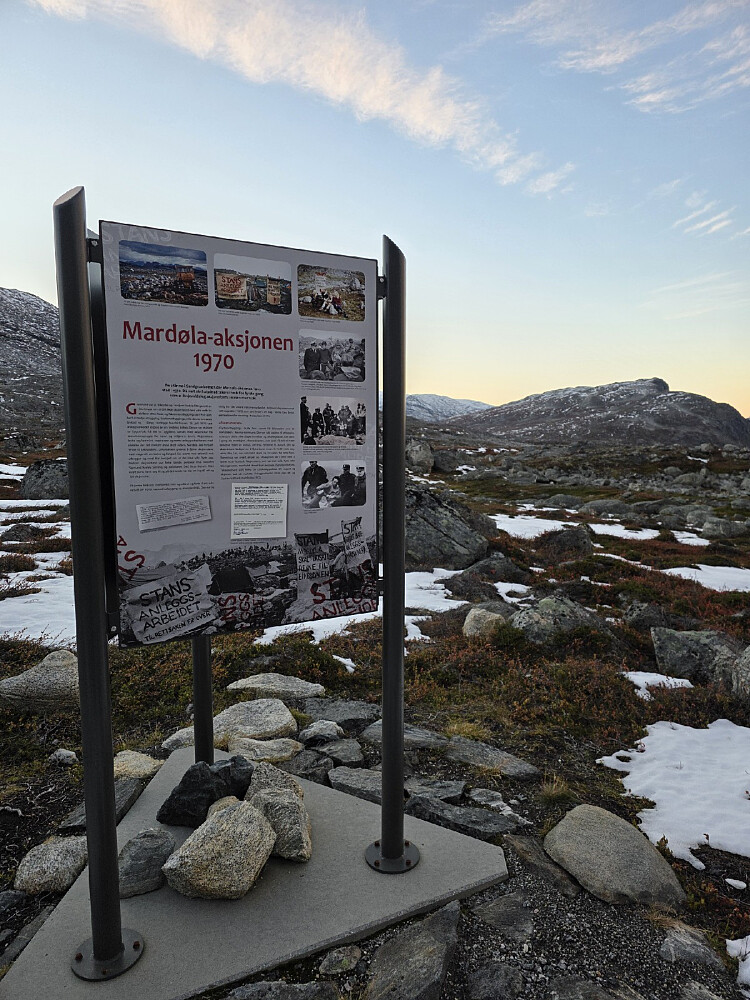 Historisk sted oppe i Sandgrovbotn, her var det like før det smalt i 1970