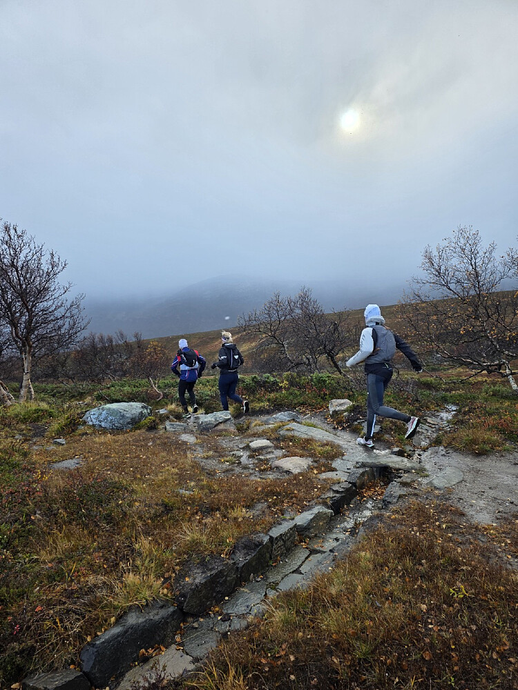 Ned mot bilen igjen etter ca 1 t i ei helvetes snøbyge