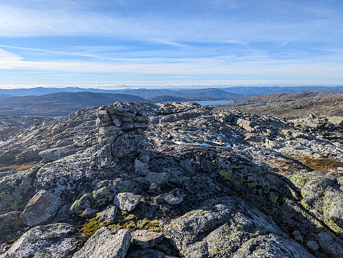 Endelig på toppen av Hjortahorgi, 1351 moh