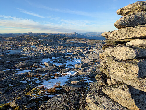 På toppen av Torfinnshorgi, 1343 moh