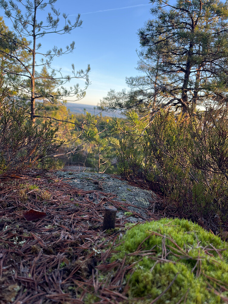 Fra toppunktet og nordøstover