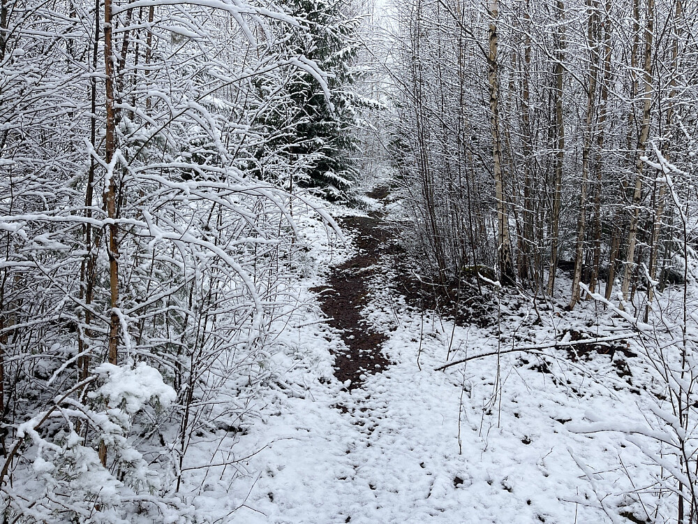 Vakkert med snø i april også