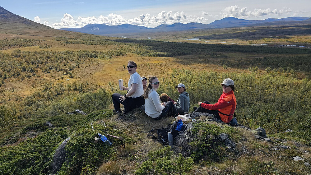 Det ble en pause sammen med resten av gjengen på returen