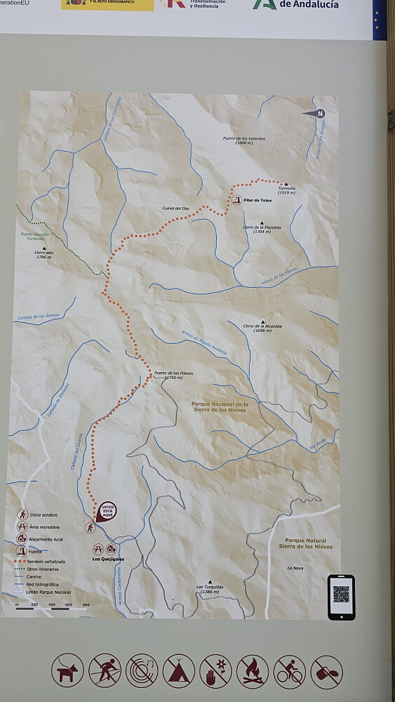 Flott info tavle ved sti start