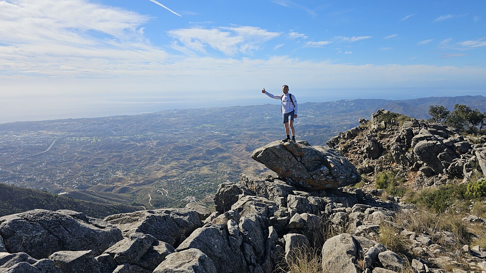Flott utsikt ned mor havet