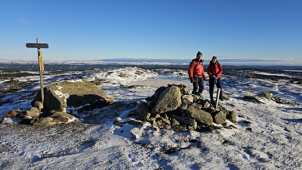 Vi la returen over Kriksfjell som ble turens siste topp