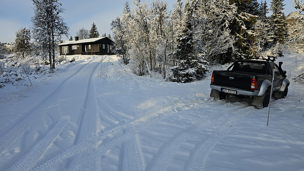 Det var litt snø, men ikke mer enn at det gikk greit å gå