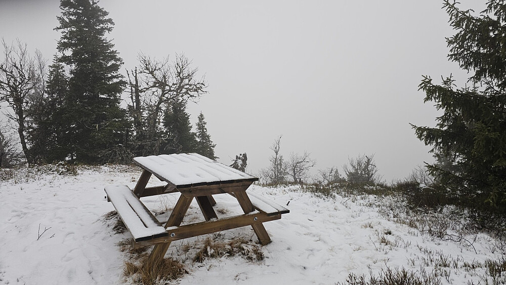 Null utsikt fra toppen i dag