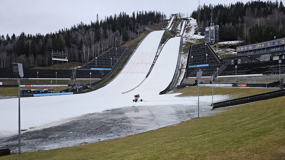 Fine forhold i bakken men ingen aktivitet her i dag