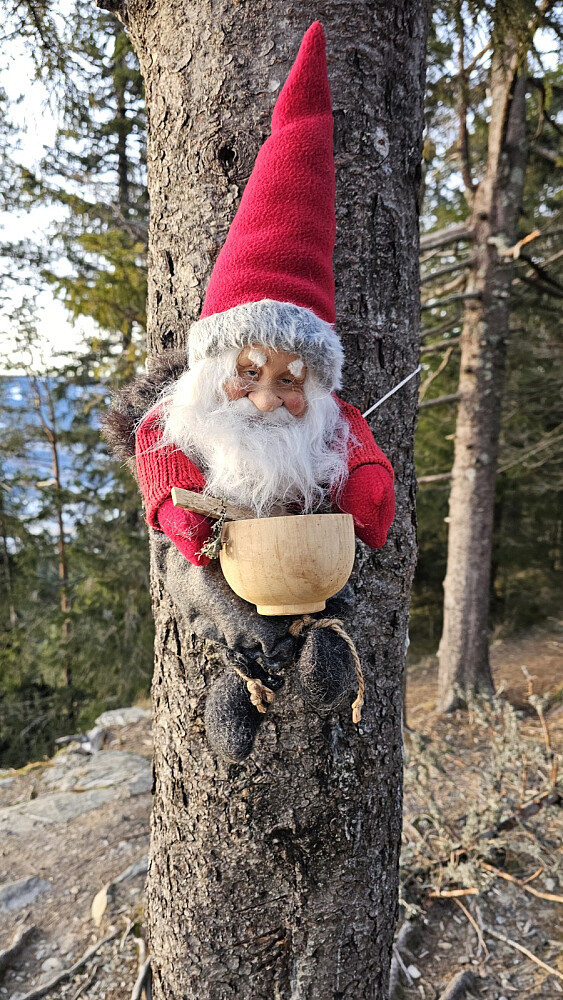 Det var pyntet til jul. Det var imidlertid dårlig med grøt i bollen