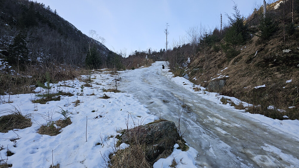 Skygge og kaldt og glatt