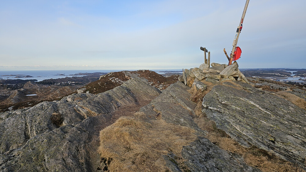 Her fra det andre toppunktet. Begge ga lik høyde på GPS klokka mi