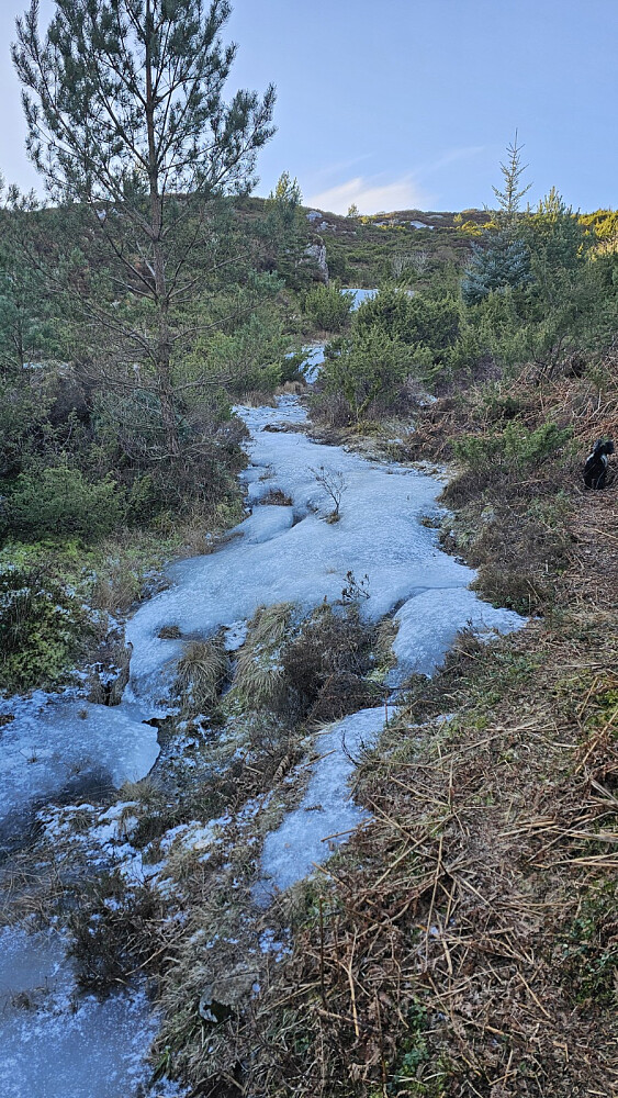 litt is, men greit å ta seg frem