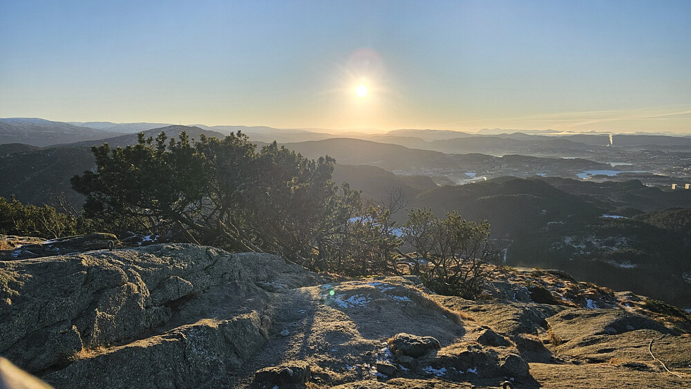 Godt å kjenne litt varme fra sola