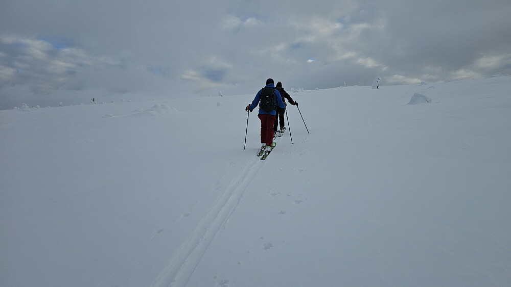 Oppe på fjellet ble det lettere å gå