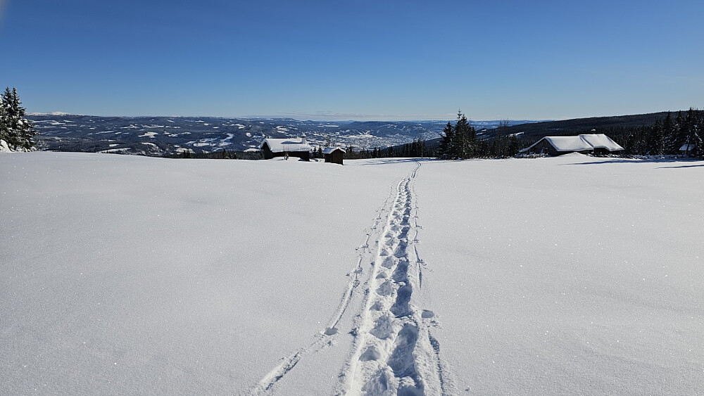 Tilbakeblikk på sporet mitt med Lillehammer i bakgrunnen