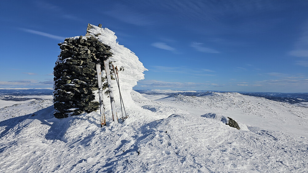 Høyeste punkt på Ruten. Jeg gikk en tur bortom også de to andre lavere toppunktene her oppe