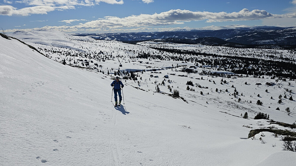 Tilbakeblikk litt opp i fjellsiden