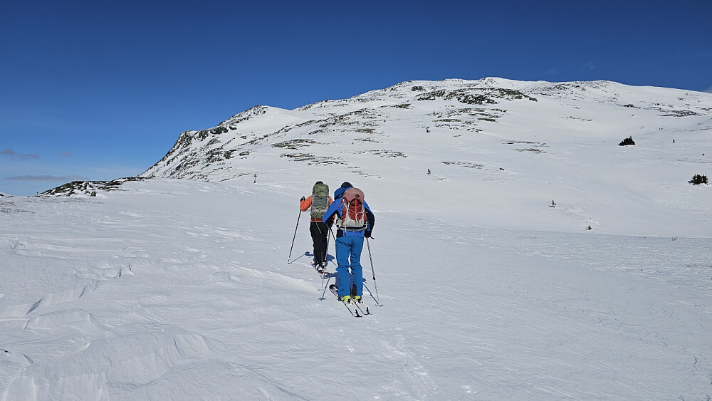 Da var vi oppe på fjellet på tørr snø