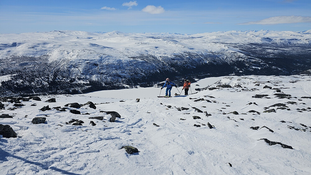 Her er siste stigning opp mot toppen