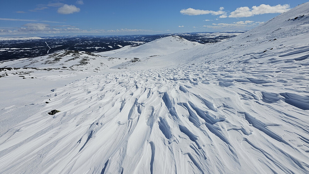 Ikke det beste underlaget for ski, men veldig flott