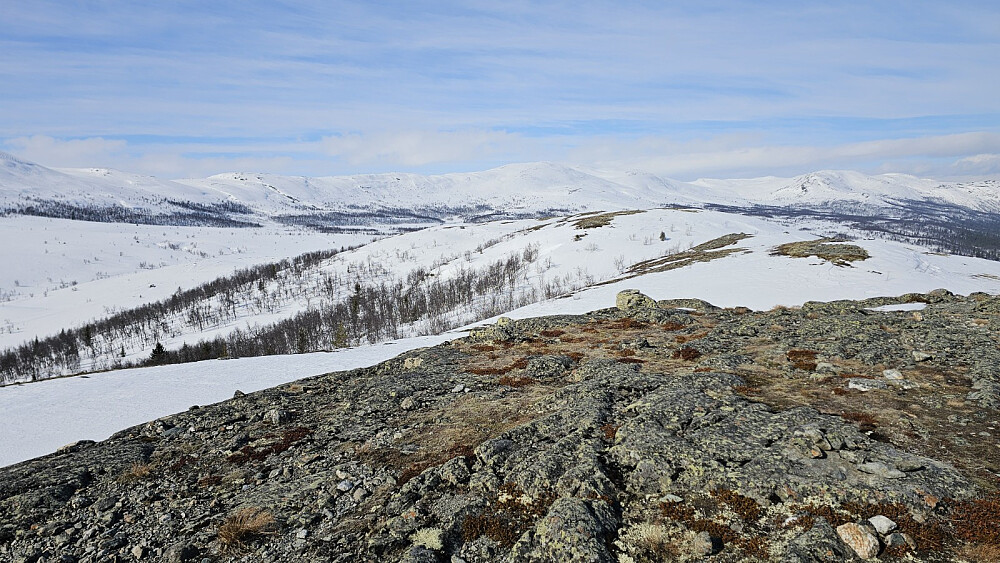 Bort mot Jentfjell og med Søre Leppkampen bak midt i bildet