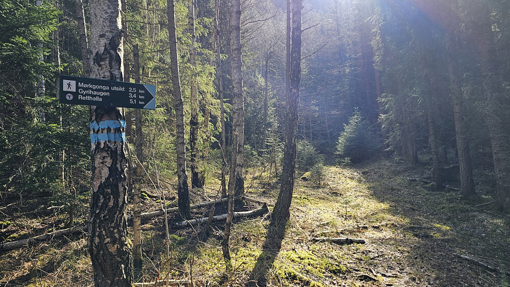 Godt skiltet og merket på alle stiene her oppe