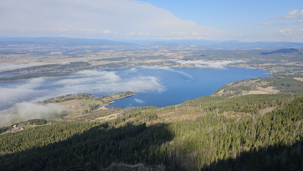 Fra utkikkspunktet ovenfor kløfta