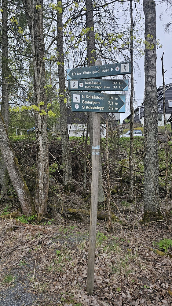 Bra skiltet ved start
