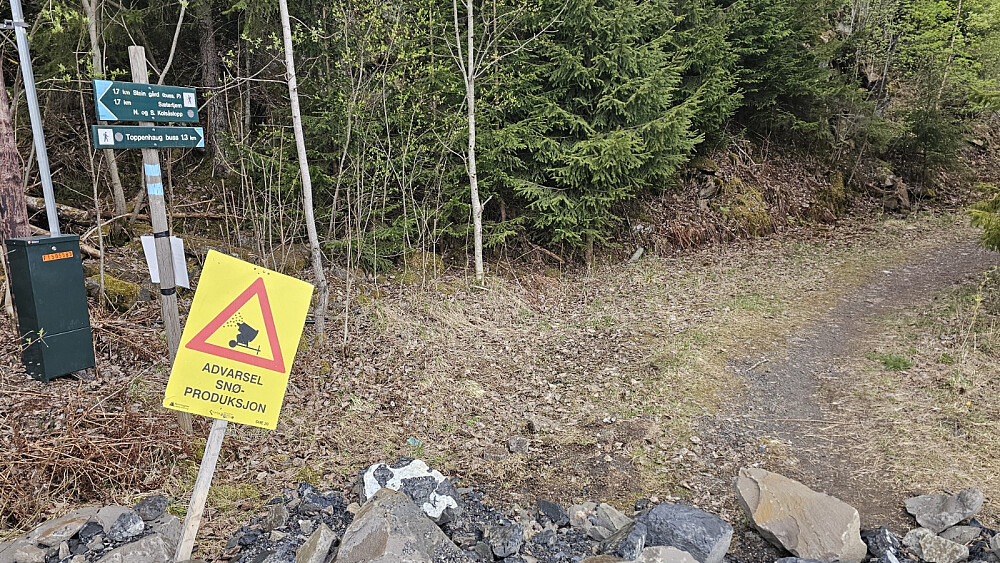 Snøkanonene var ikke i drift i dag, så jeg var ikke i fare