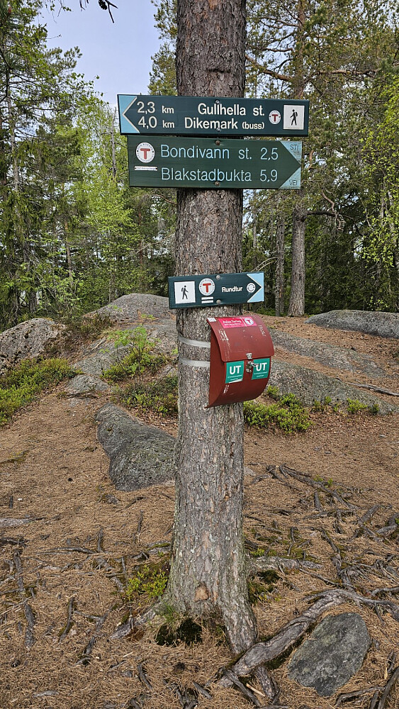 Skilt på toppen