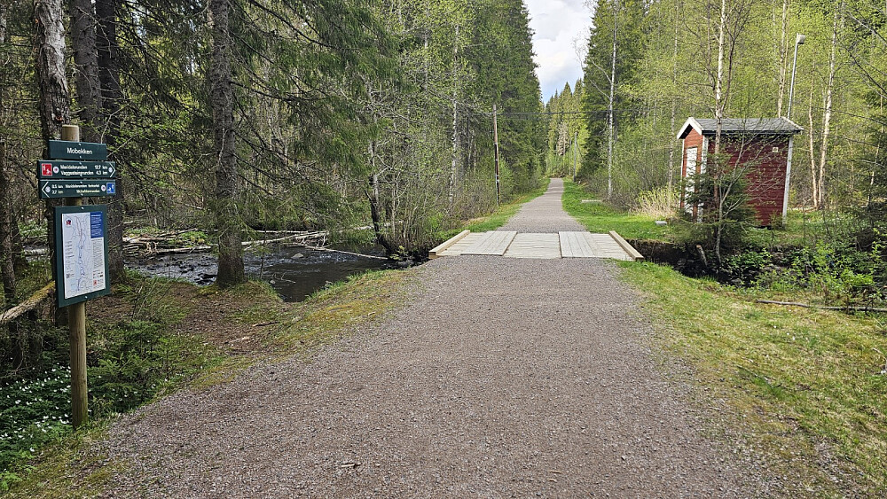 Fin turvei i starten av turen, men den var stengt med låst bom