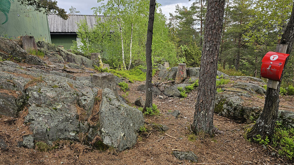 Mye konstruksjoner på toppen. Ingen utsikt å skrive om.