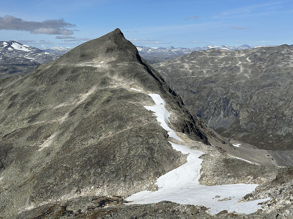 Uranosi, en flott tind av løs stein.