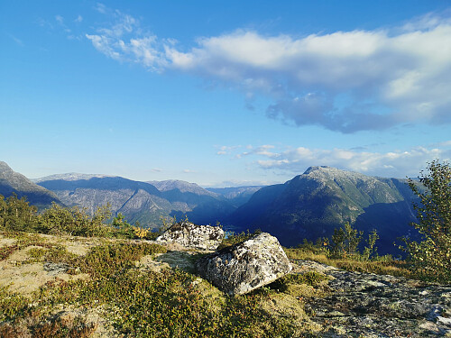 Toppen av Slettafjell (692 moh) en flott ettermiddag i august.