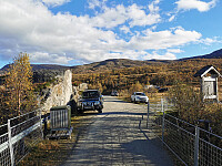 Start fra Hjølmo. Mye bil denne helgen, sannsynligvis mange jegere.