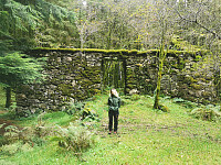 Fornøyd jente på tur. Her helt i starten.