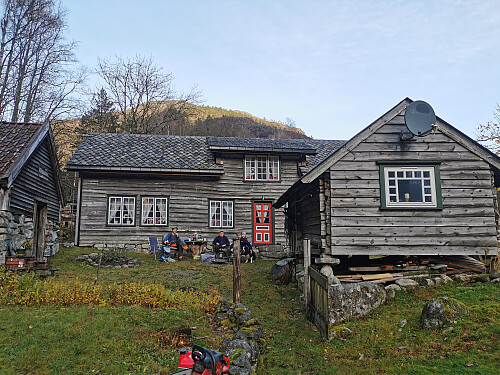 Meget trivelig selskap og god kaffe på Ytre Mosnes.
