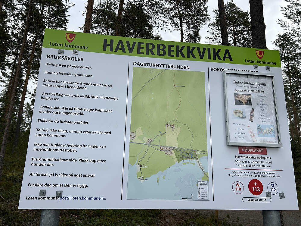 Info på tur ned til dagsturhytta ved Rokosjøen