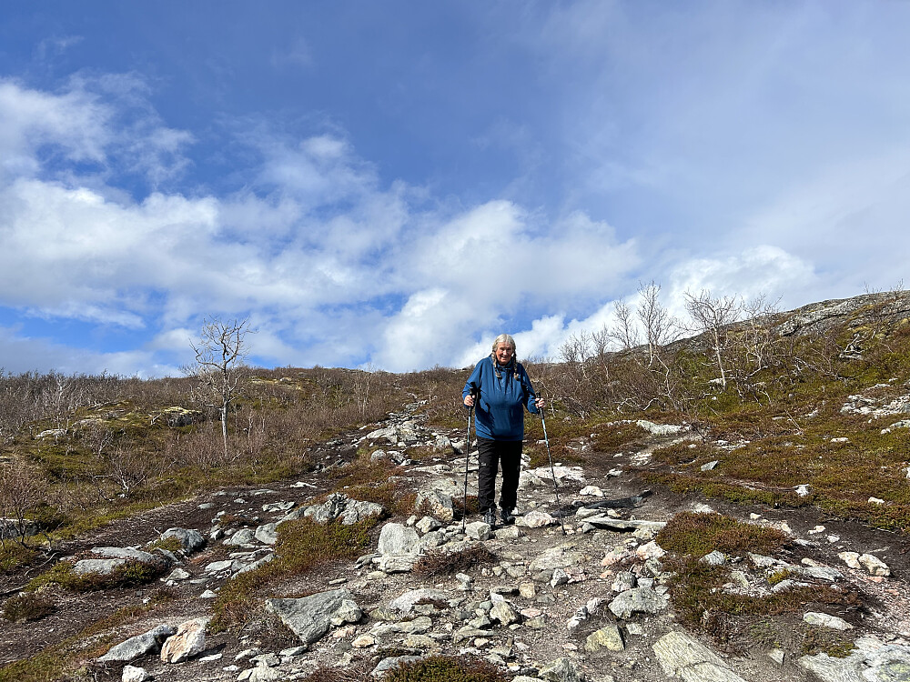 Møtte Sigrid på tur ned