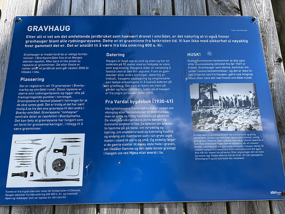 Info langs stien