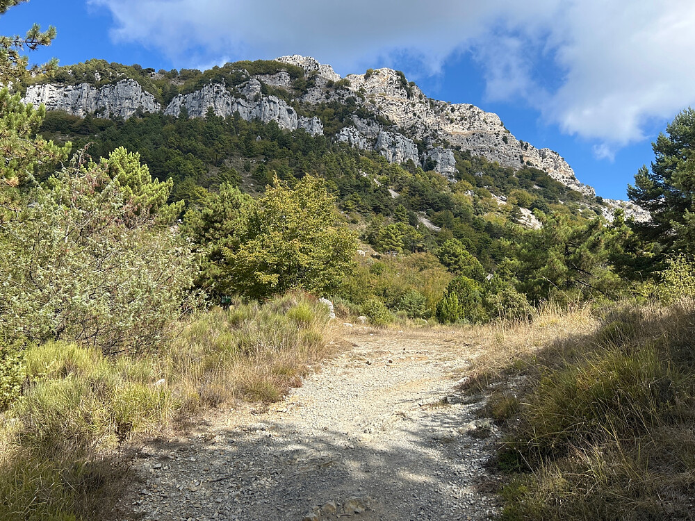 Fjellet jeg skal bestige er rett opp der; det ser jo ikke så langt ut.