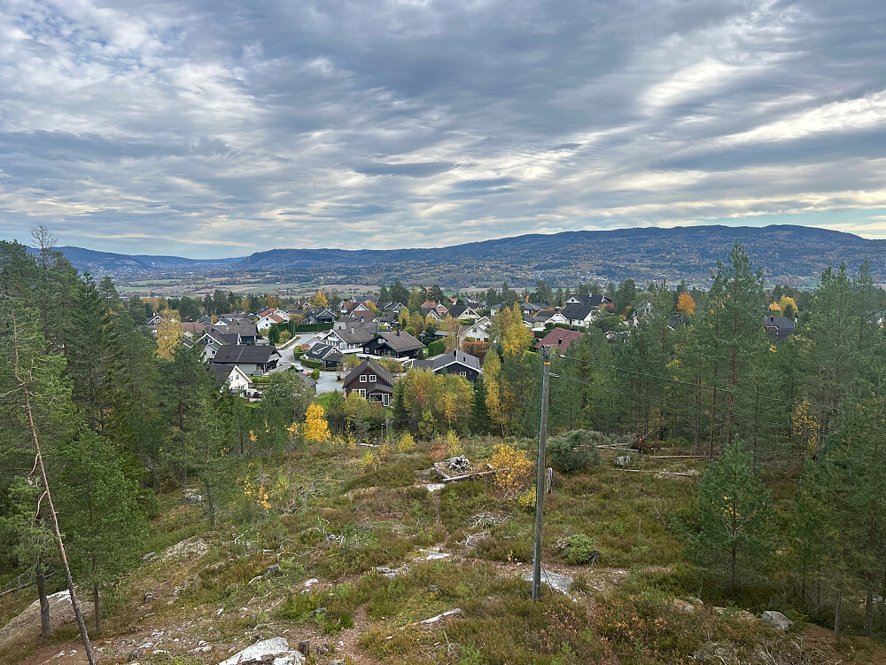 Utsikt fra Utsiktstårnet på Ormåsen ned Drammensdalen.