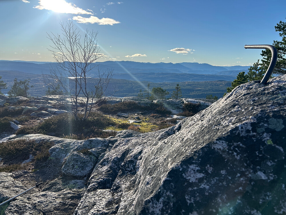 Utsikt fra Fjellstulfjellet vestover mot Lifjelltraktene.